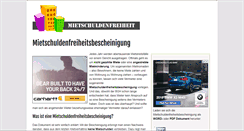 Desktop Screenshot of mietschuldenfreiheitsbescheinigung.com